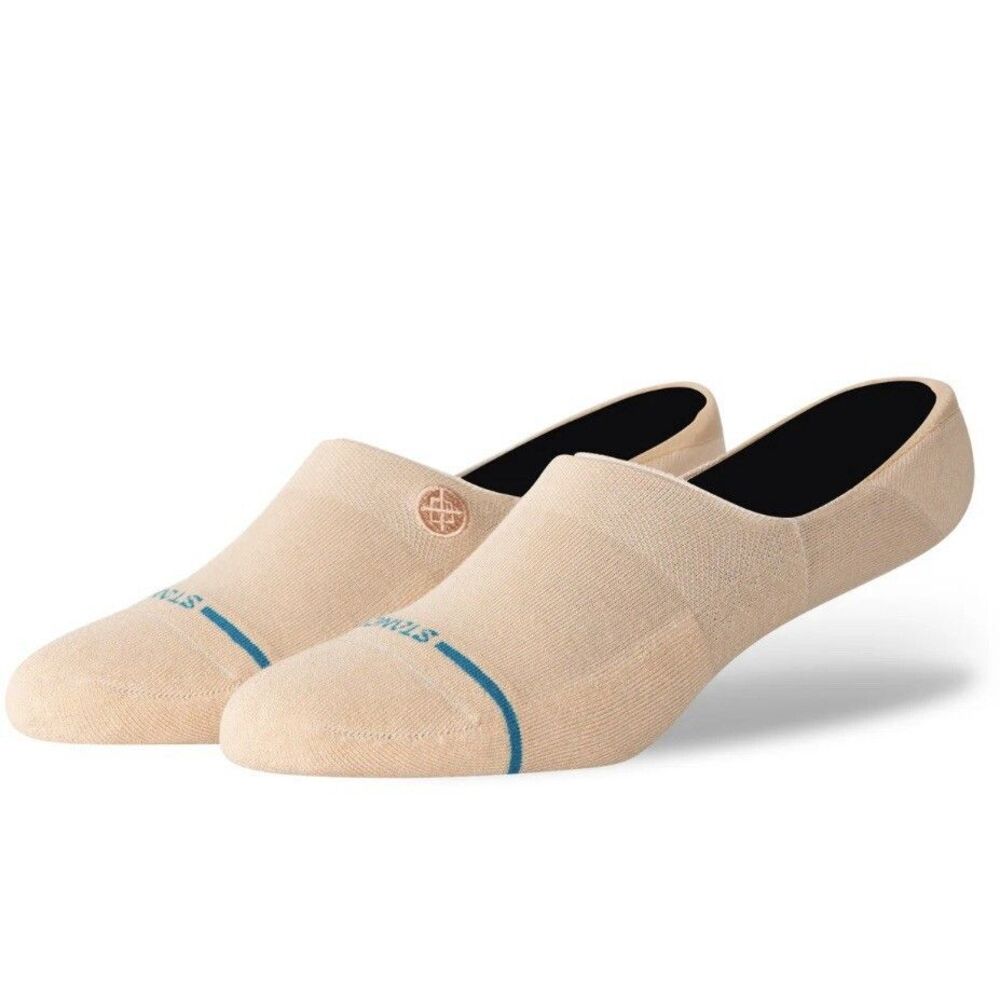 Stance Women's Size Medium 8-10.5 Icon No Show Casual Socks Cotton Oatmeal Beige
